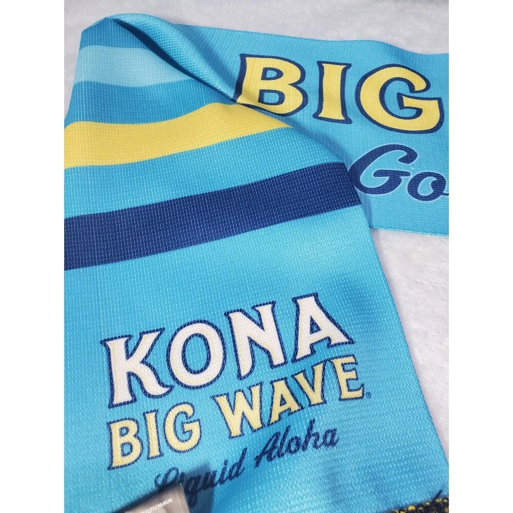 Kona Big Wave Liquid Aloha Blue Frilly Scarf Ruffneck NWT